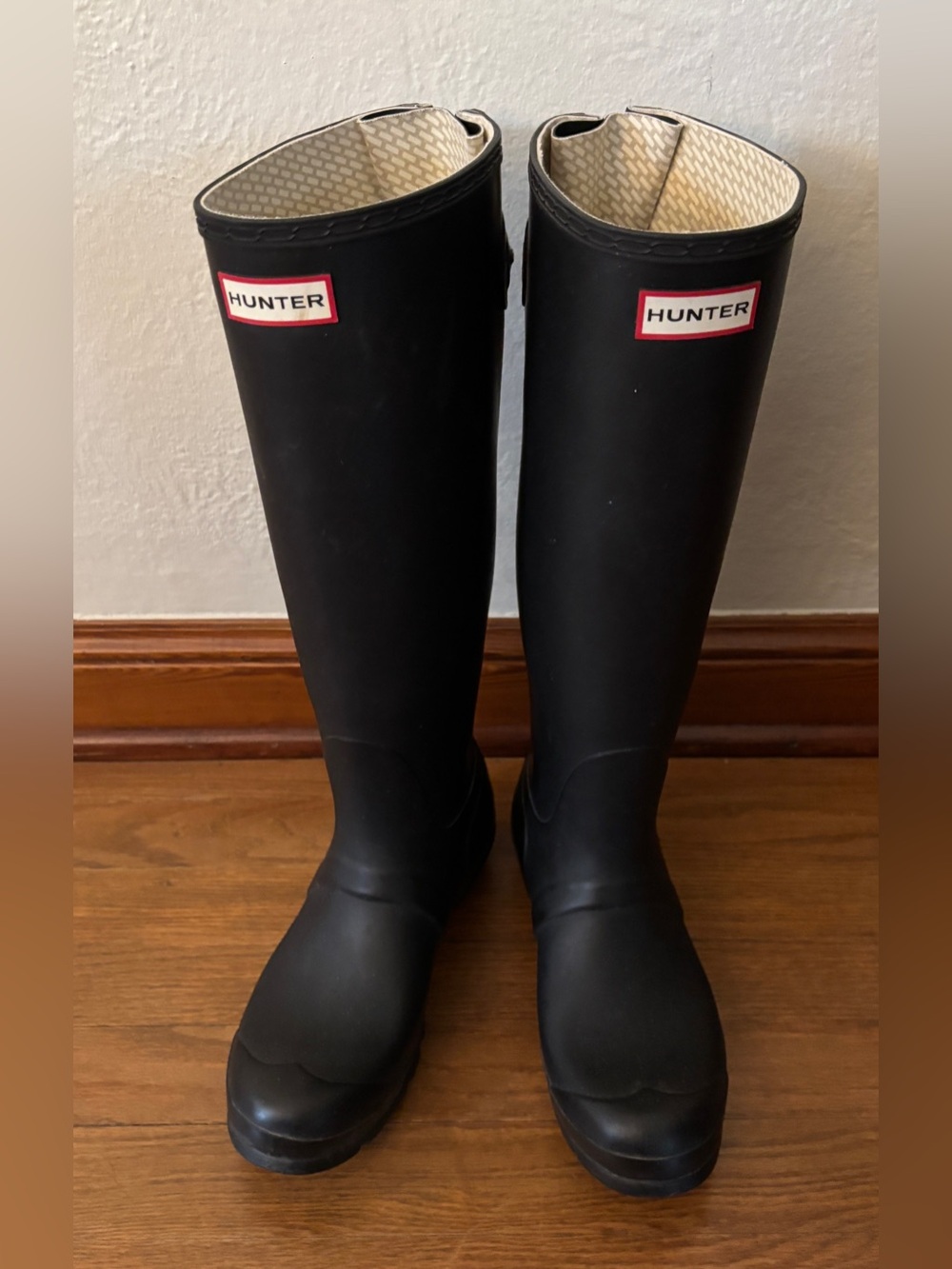 Hunter Original Tall Adjustable Rain Boots Black